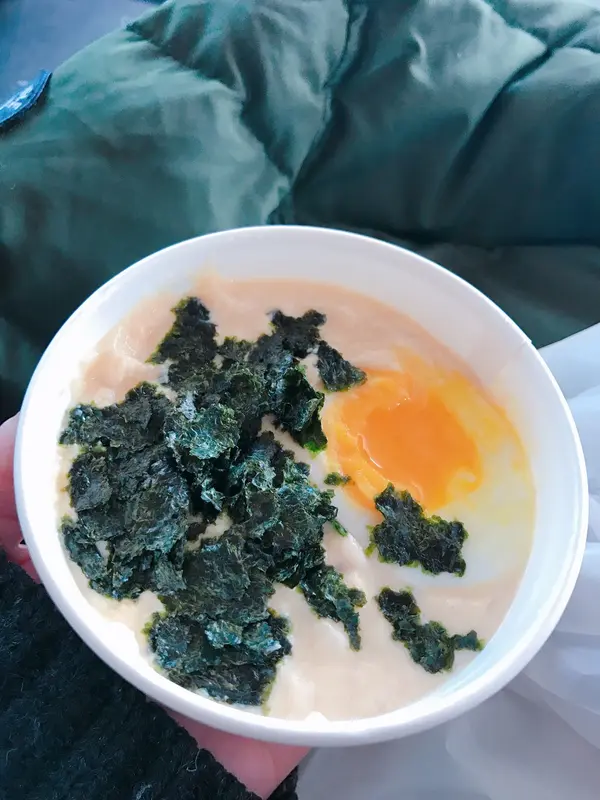 明太子カルボナーラスープ。おいしい