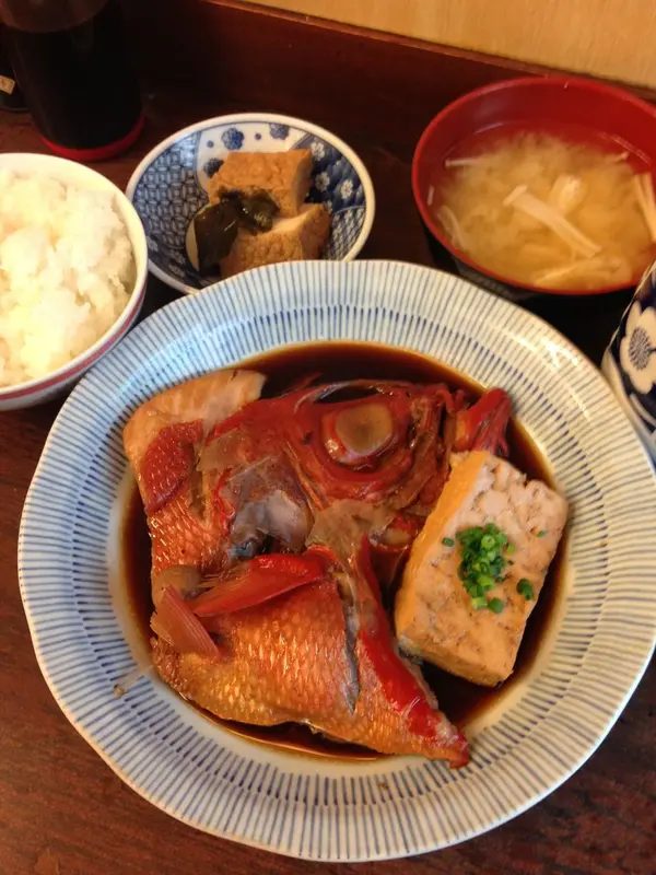 地金目鯛の煮付け