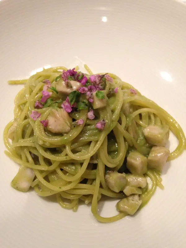 鰆とブロッコリー アンチョビソースのスパゲッテーニ