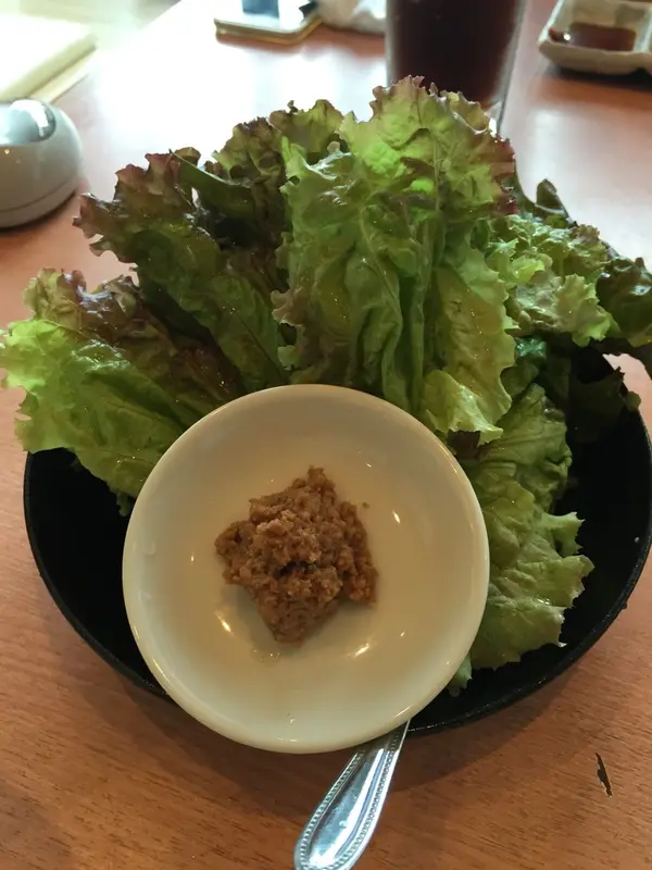 ⚫︎サンチュ 和牛肉みそ ¥440