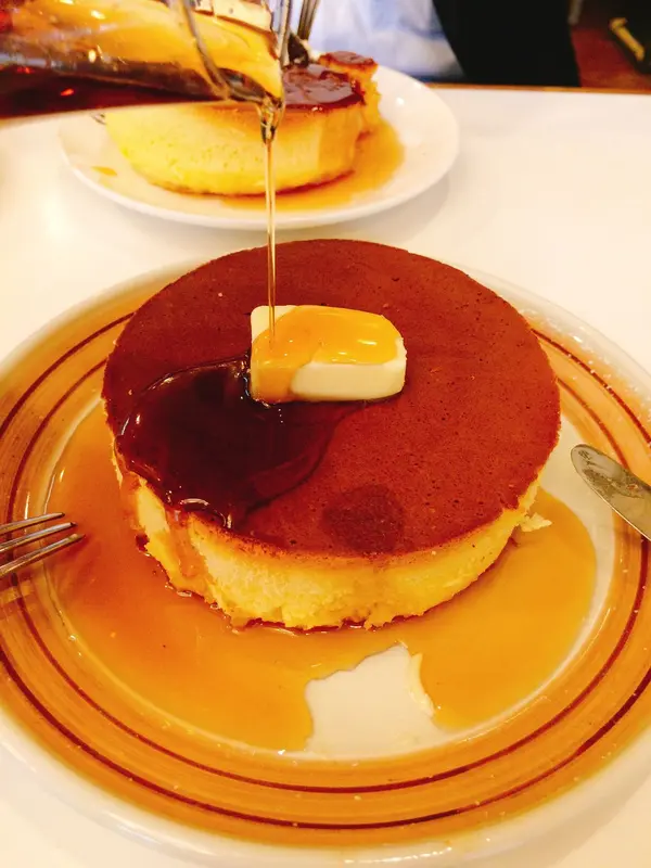 待望のパンケーキ！いただきます！