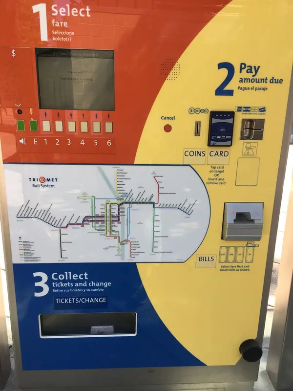 ライトレールのチケット機