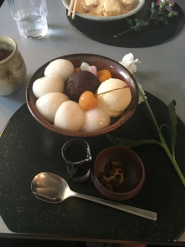 白玉クリームあんみつ