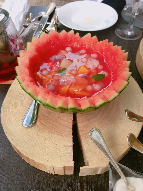 スイカのフルーツポンチ🍉