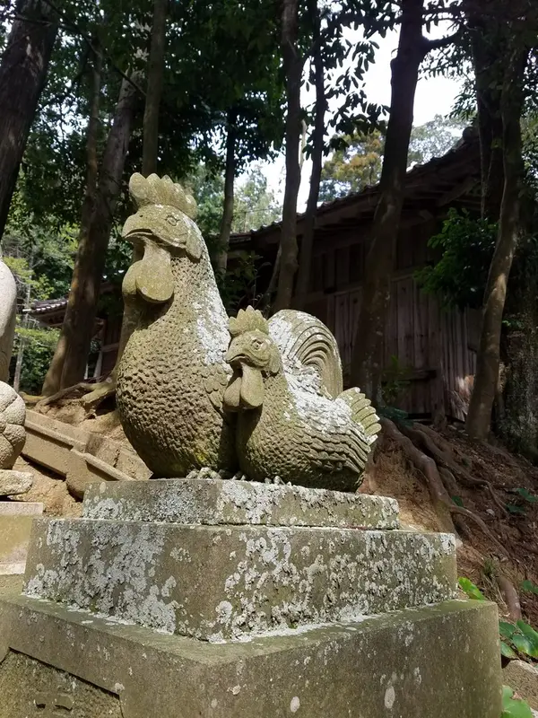 ☆にわとりの狛犬☆