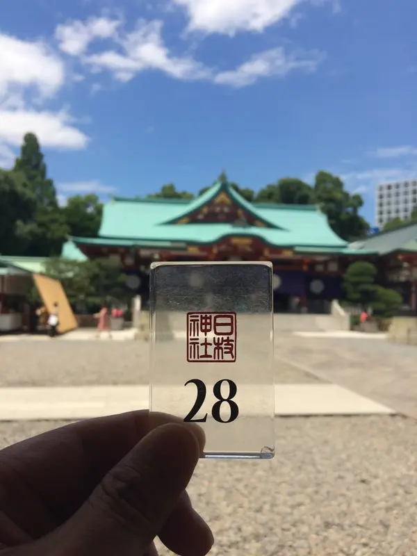 御朱印待ちの番号札もステキです