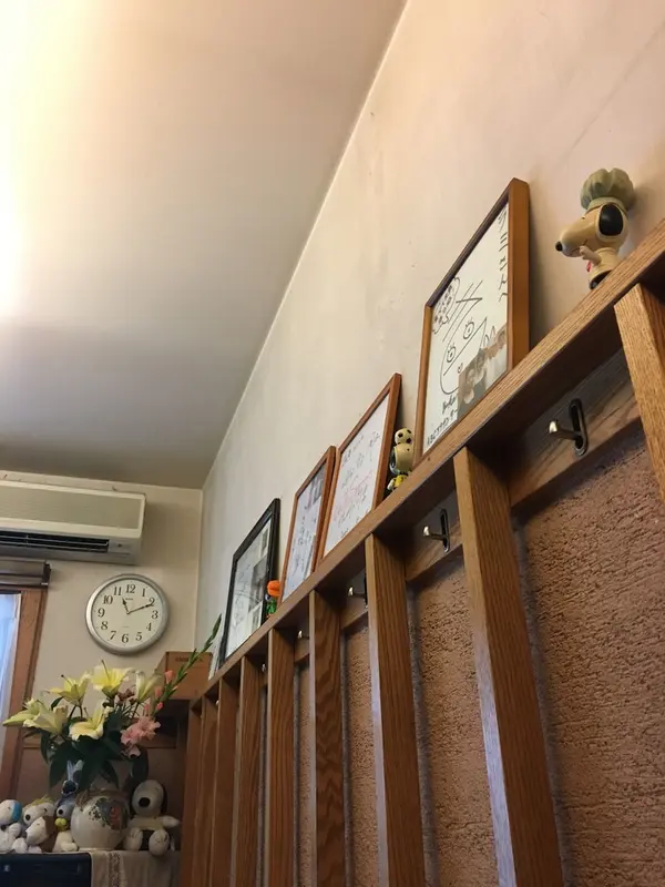 サインとスヌーピーがいっぱい。