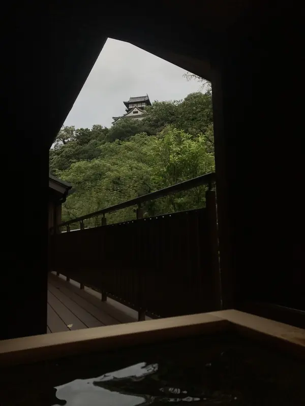 国宝天守閣展望部屋風呂