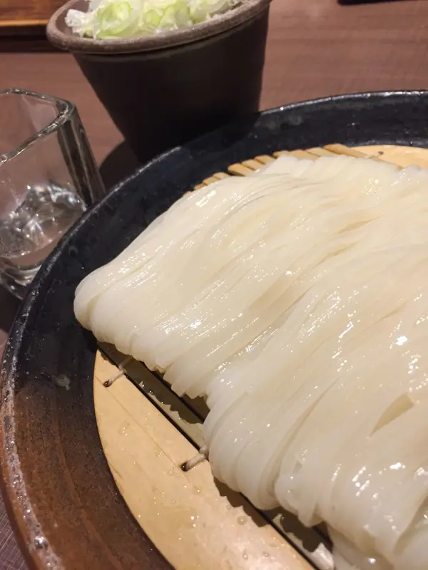 締めの稲庭うどん