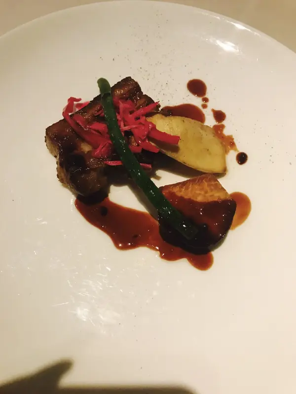 燻製豚肉のソテー