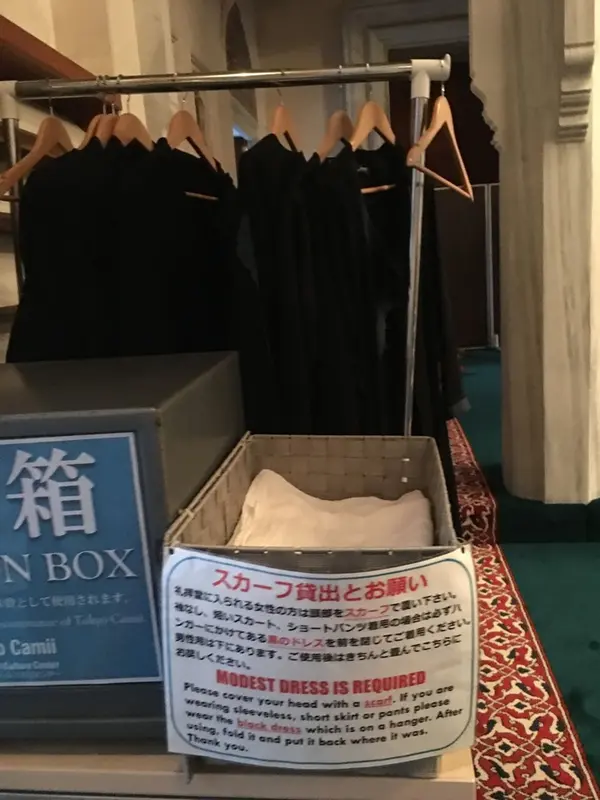貸出スカーフもあるので手ぶらでOK