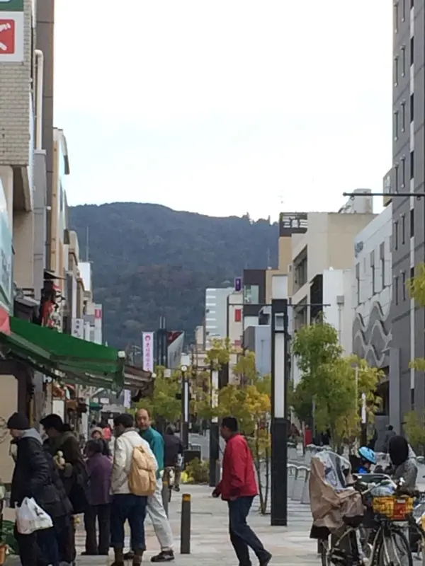 街並みに溶け込んでいる 山々