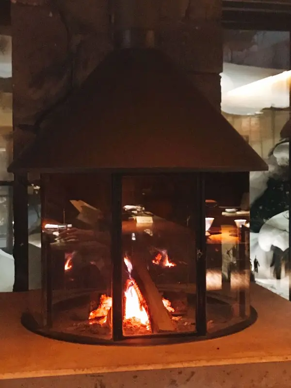 ほっこりする暖炉🔥