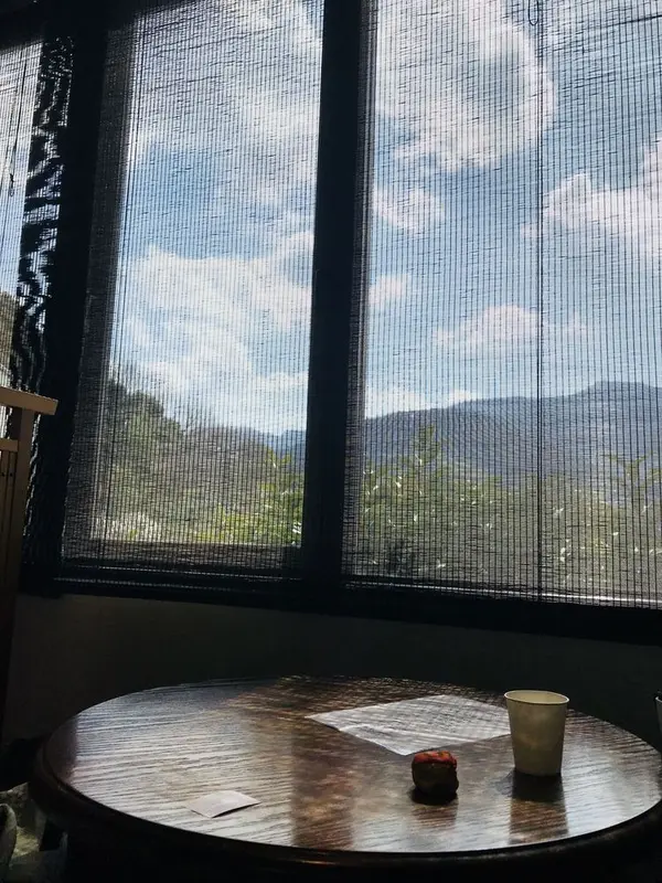 外が見える席でまったりと…☕️