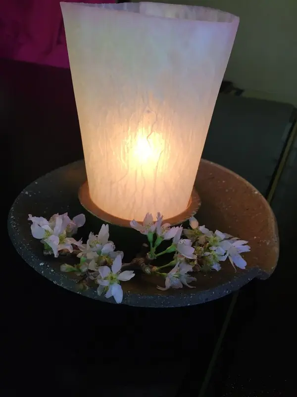 お雛様の季節だったので、ぼんぼりです