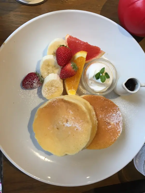 ふわふわパンケーキは人気メニュー