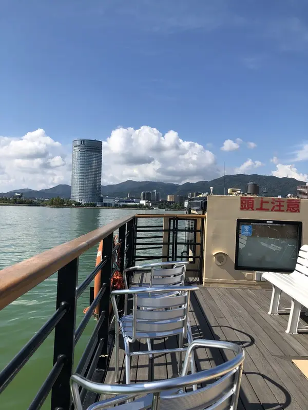 モーニングクルーズの船上より