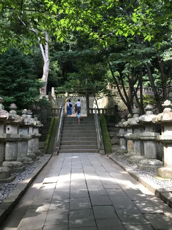 本殿から神廊の間
