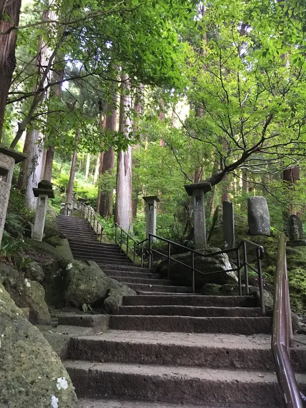階段がずーっと続きます