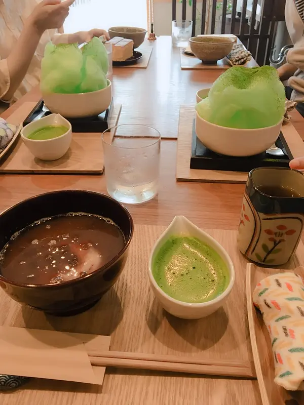 抹茶ぜんざい(500円)