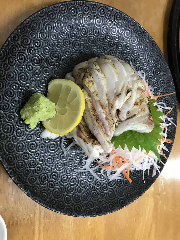 フグの炙り刺し定食