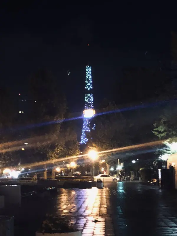 夜のテレビ塔