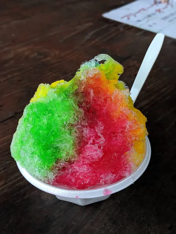 レインボーカキ氷