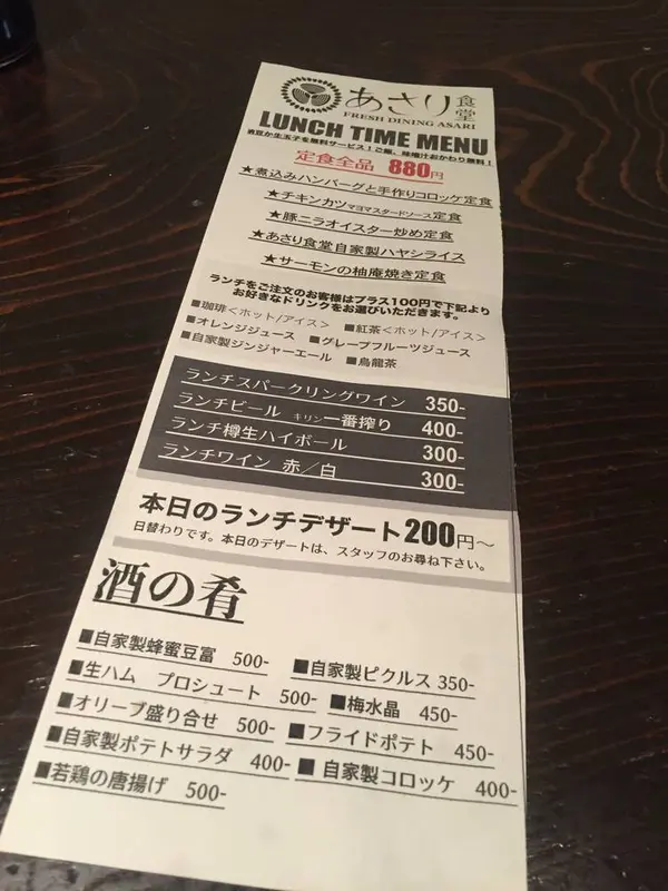 今日のランチメニュー