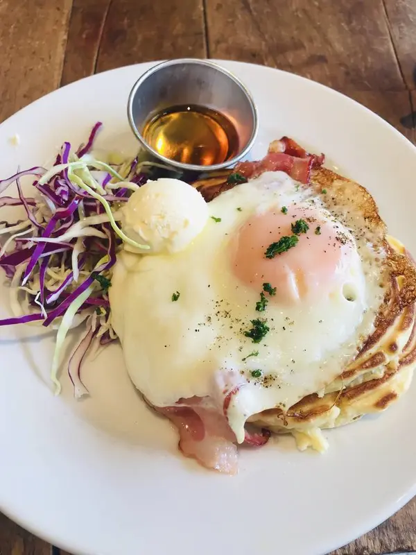 egg & baconのパンケーキ🥞