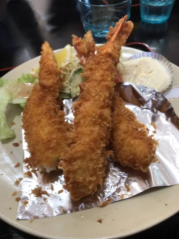 特大エビフライ定食