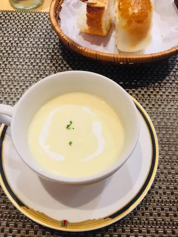 とうもろこしの冷製スープ