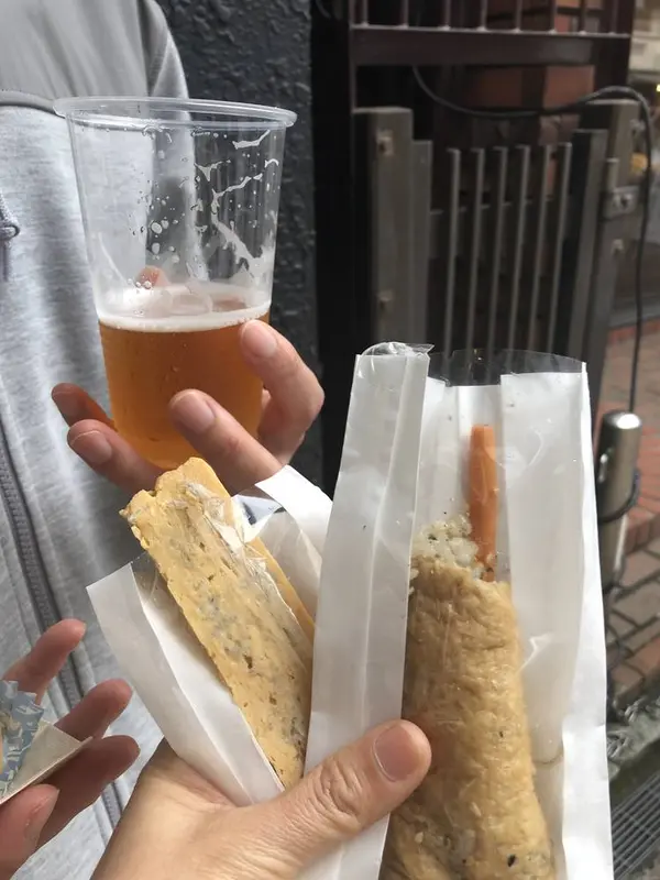 いなり棒としらす卵焼き