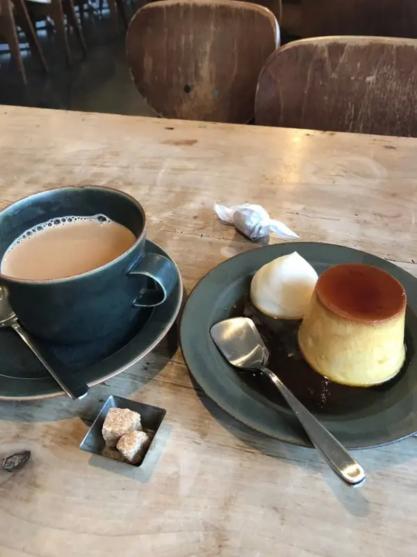 デザートのプリンも美味しい