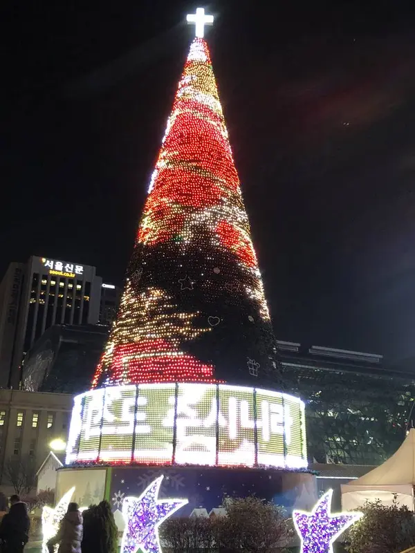 市庁の前のXmastree