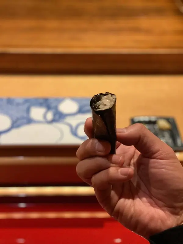 自家製キャビアの巻物