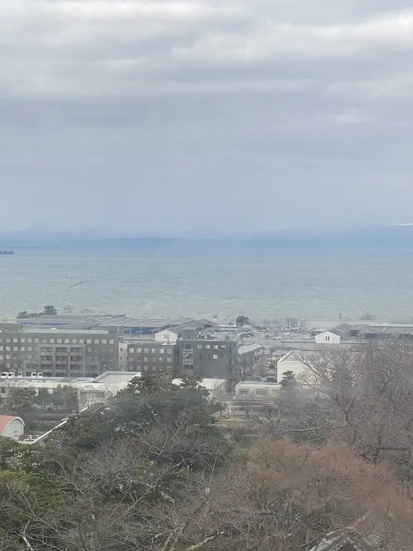 天守の最上階から