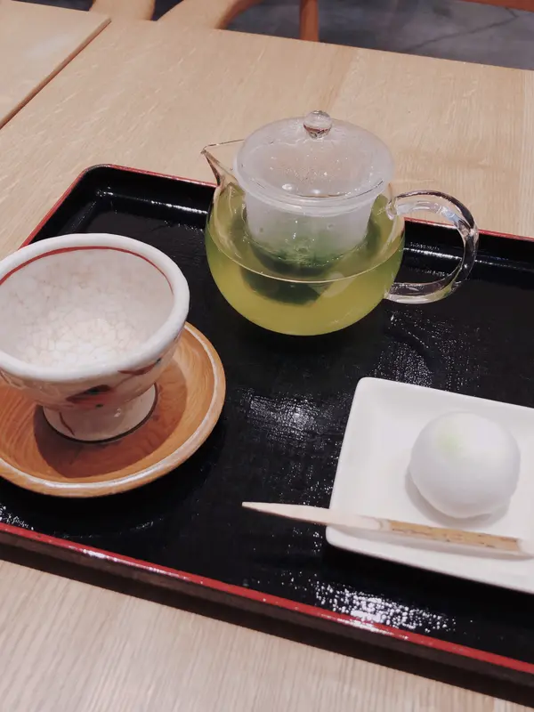 煎茶セット　御茶菓子付き