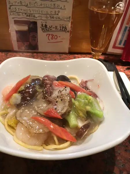 海鮮あんかけ焼そば。