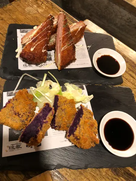 紅芋コロッケ&スパムカツ