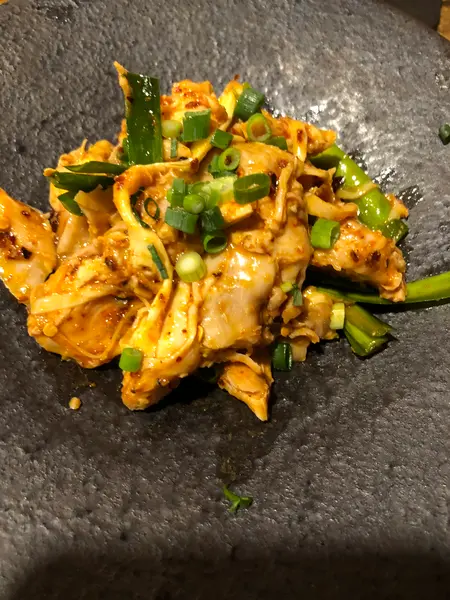 メンマと蒸し鶏の和え物