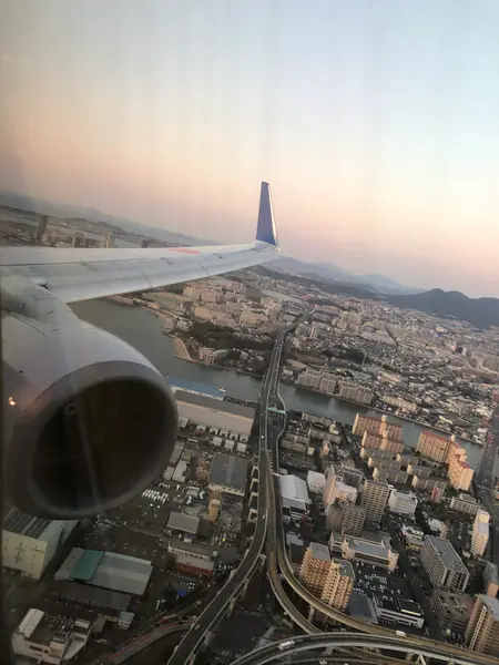 福岡上空