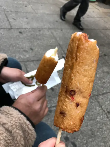 たこ棒とチーズ天