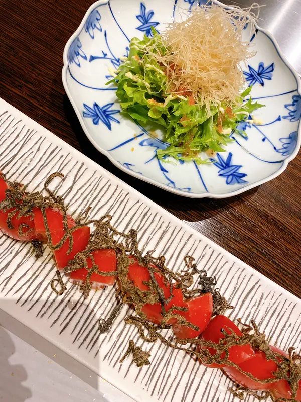 持田ﾄﾏﾄ と 春雨ｻﾗﾀﾞ