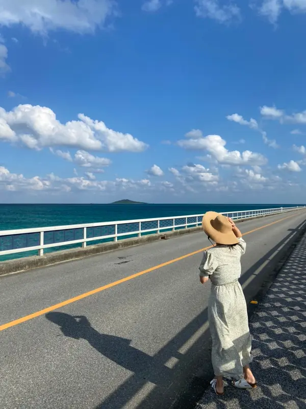 橋でお散歩