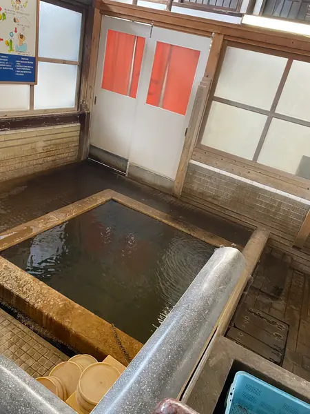 奧が砂湯で 手前が砂落としの湯