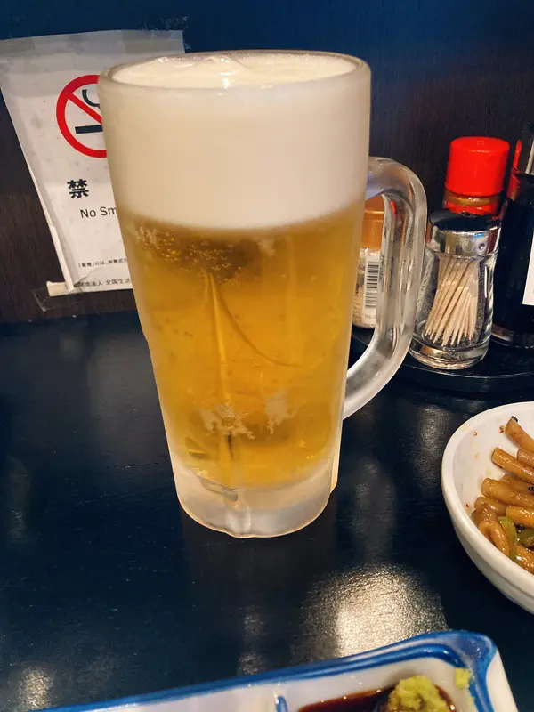 生ビール(400円)