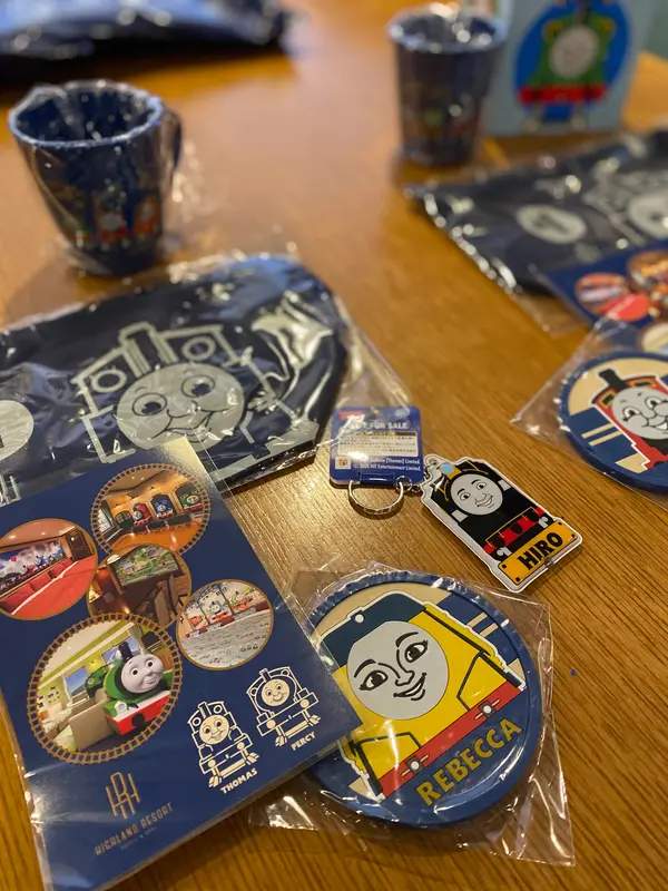 トーマスルームに宿泊するともらえるアメニティグッズ！
