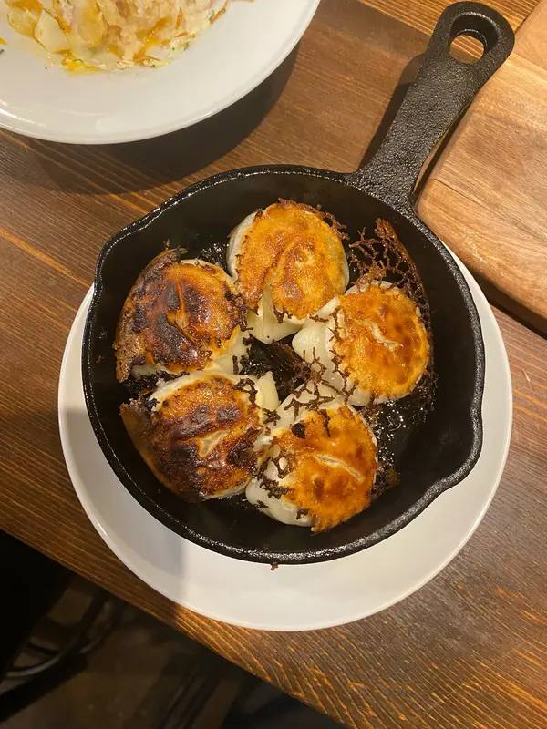 鉄板焼き餃子！！