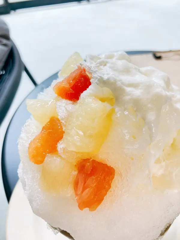 🍧「杏仁クリーム×グレープフルーツのかき氷」