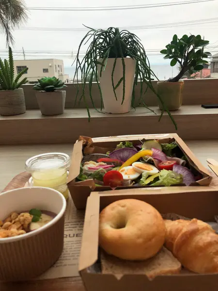 美味しい朝食。